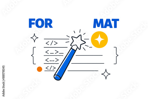 Coding magic wand enhancing code formatting and brackets