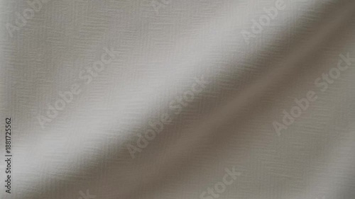 Close-up of matte fabric gently moving in slow wave-like rhythm, as if touched by breeze. 