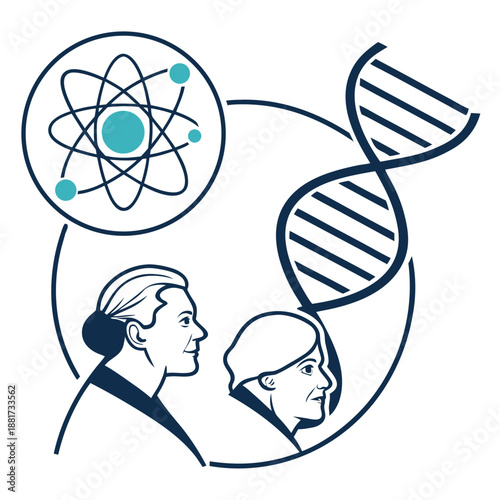 Anti-Aging Science and Longevity Icon Vector
