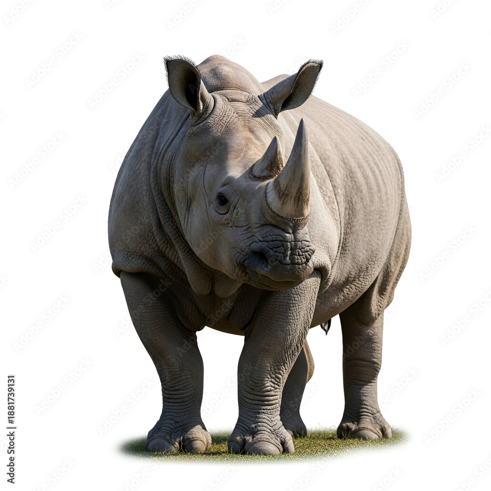 Obraz premium Indian rhinoceros wildlife animal portrait