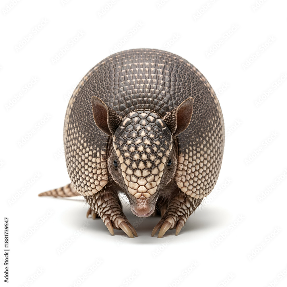 Obraz premium Armadillo isolated on white