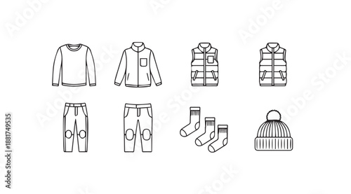 Essential winter clothing collection