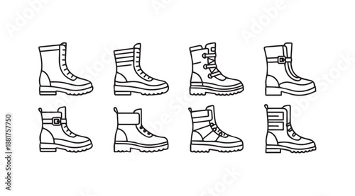 Collection of various boot styles