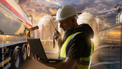 Bilde på lerret Energy logistics, Fuel terminal operations