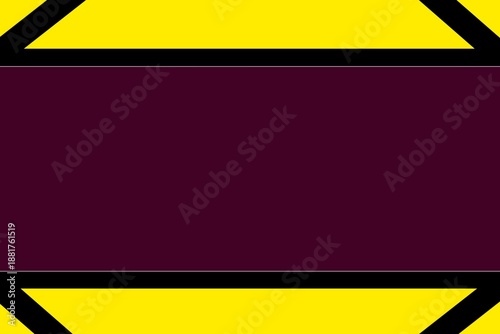 Luxury Minimal Geometric Frame with Yellow and Maroon Border