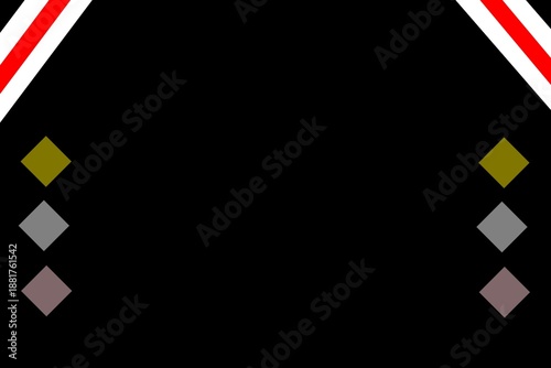 Minimal Luxury Black Background with Diamond Accent Shapes
