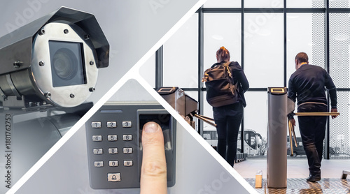 Fotografia Access control systems, security management