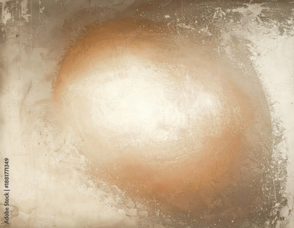 Fototapeta premium Abstract textured surface in beige and soft earth tones with a gentle gradient and painterly depth. The composition with a clean, calm background for packaging or contemporary visual designs