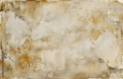 Abstract textured background with distressed paper and watercolor effects