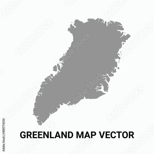 Greenland Map vector