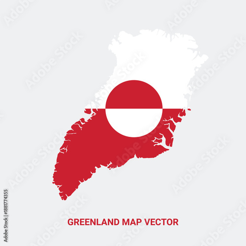 Greenland Map vector