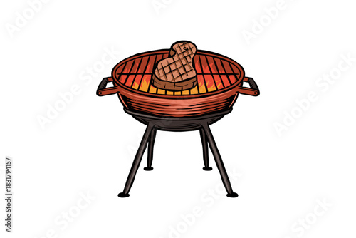 hand-drawn barbeque illustration