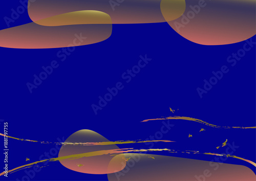 和風で豪華なイメージの壁紙素材