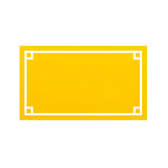 Bright yellow rectangle with border