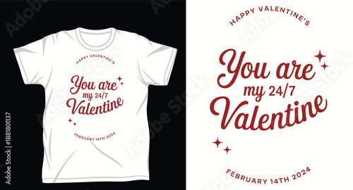 Valentine's Day Graphic vector art t-shirt design print