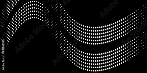 Circular spiral sound wave rhythm. vektor