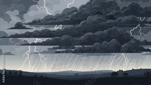 storm over the ocean