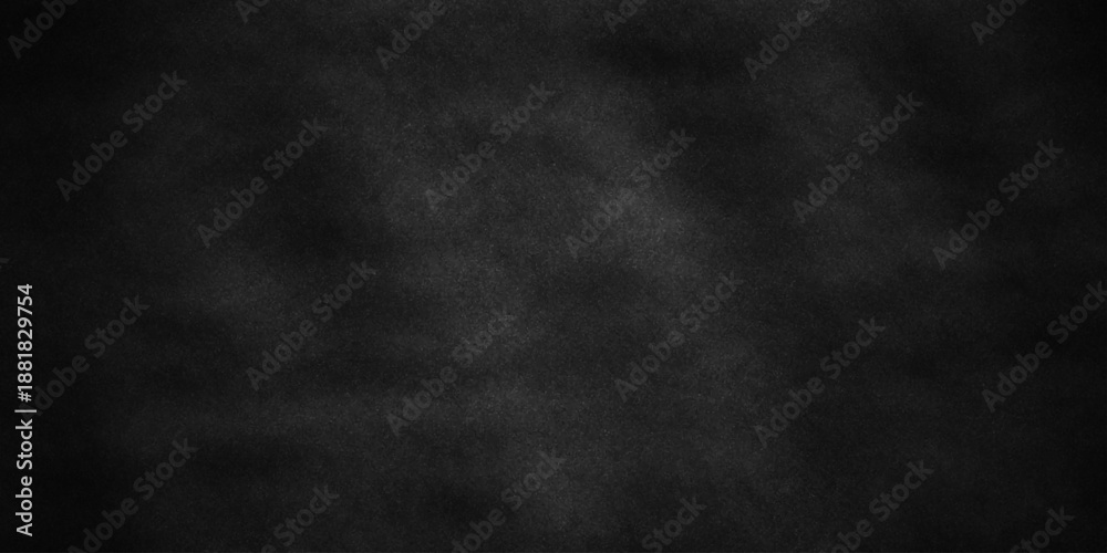 Fototapeta premium Dark black old wall paper grunge background. black blackboard and chalkboard texture. Dark black concrete wall texture element vintage grunge charcoal paint rough, distress backdrop background.