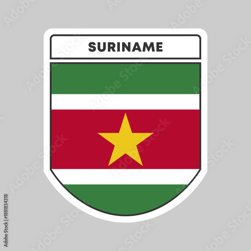 Free Download National flag of Suriname illustration design - GFXLoad
