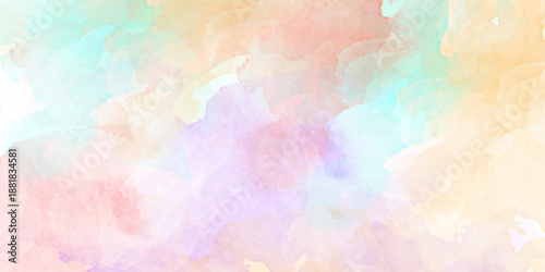 seamless watercolor paper texture A serene watercolor background overlay featuring soft pastel hues of blue, pink, mimicking a watercolor painting suitable for a variety	