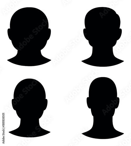 Silhouettes of diverse individuals in darkness