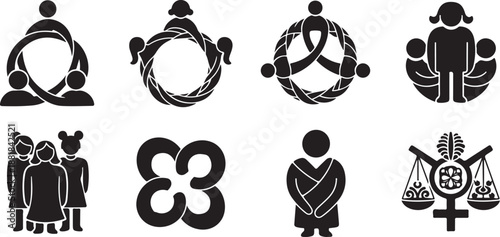 Diversity and Inclusion Icons for Social Justice and Equality