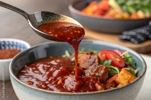 Japanese Salisbury steak with demiglace sauce