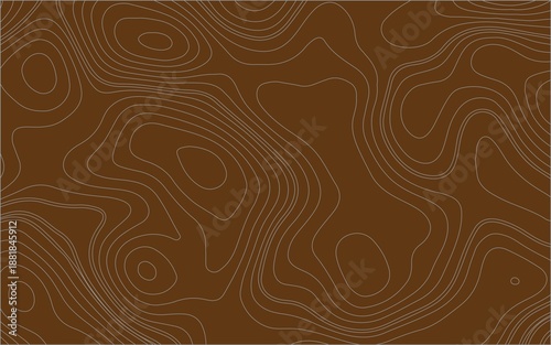 Brown Wood Texture Background with Vintage Floral Pattern