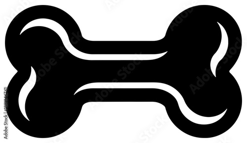 Simple dog bone illustration