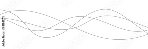 Wallpaper Mural Abstract grey, white smooth element swoosh speed wave modern stream transparent background. Abstract wave line for banner, template, wallpaper background with wave design. Vector illustration . Torontodigital.ca