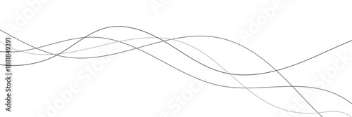 Wallpaper Mural Abstract grey, white smooth element swoosh speed wave modern stream transparent background. Abstract wave line for banner, template, wallpaper background with wave design. Vector illustration . Torontodigital.ca