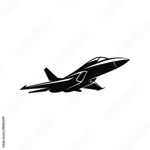 jet flying logo vector transparent. silhouette logo of jet.