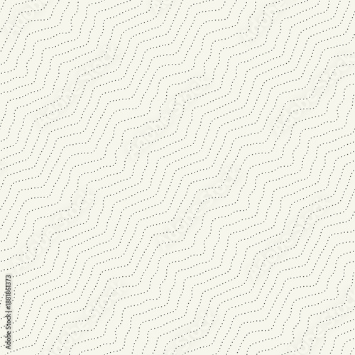 Vector seamless pattern. Modern spotted texture. Repeating abstract dotted background. Graphic diagonal hand drawn linear wavy stripes. Can be used as a swatch in Illustrator.