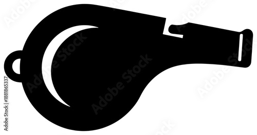 Black whistle silhouette