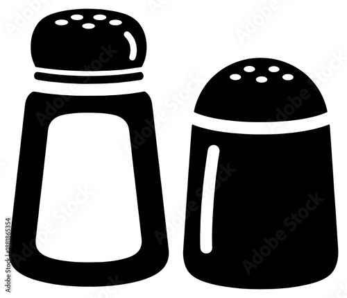 Two salt and pepper shakers