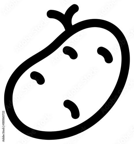 Simple potato illustration