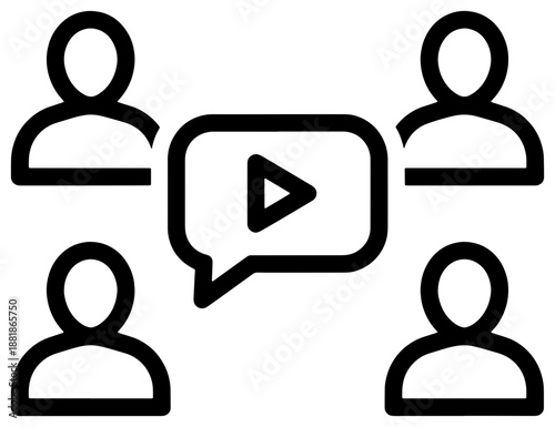 Four people engaged in discussion