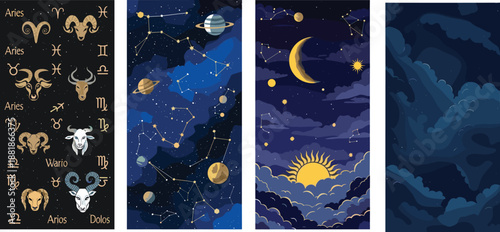 Black and white botanical icons featuring eight flowering plant stems with lance-shaped leaves and small floral clusters