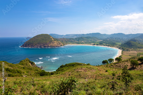Mawun Bay, Island Lombok, Indonesia, Southeast Asia.