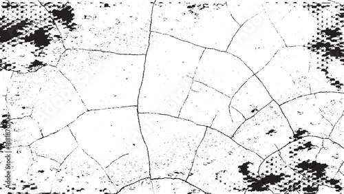 Black coal pile, dust isolated on white background, top view