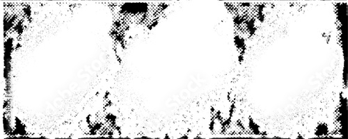 Black coal pile, dust isolated on white background, top view