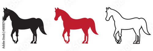 Chinese Calligraphy with running Horses  icon. Collection of black horse silhouettes in dynamic poses, ideal for logos, branding, tattoos, and equestrian or western themed designs.
