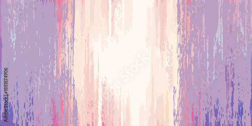 Abstract vertical streaks of pastel colors create a soft blurred background