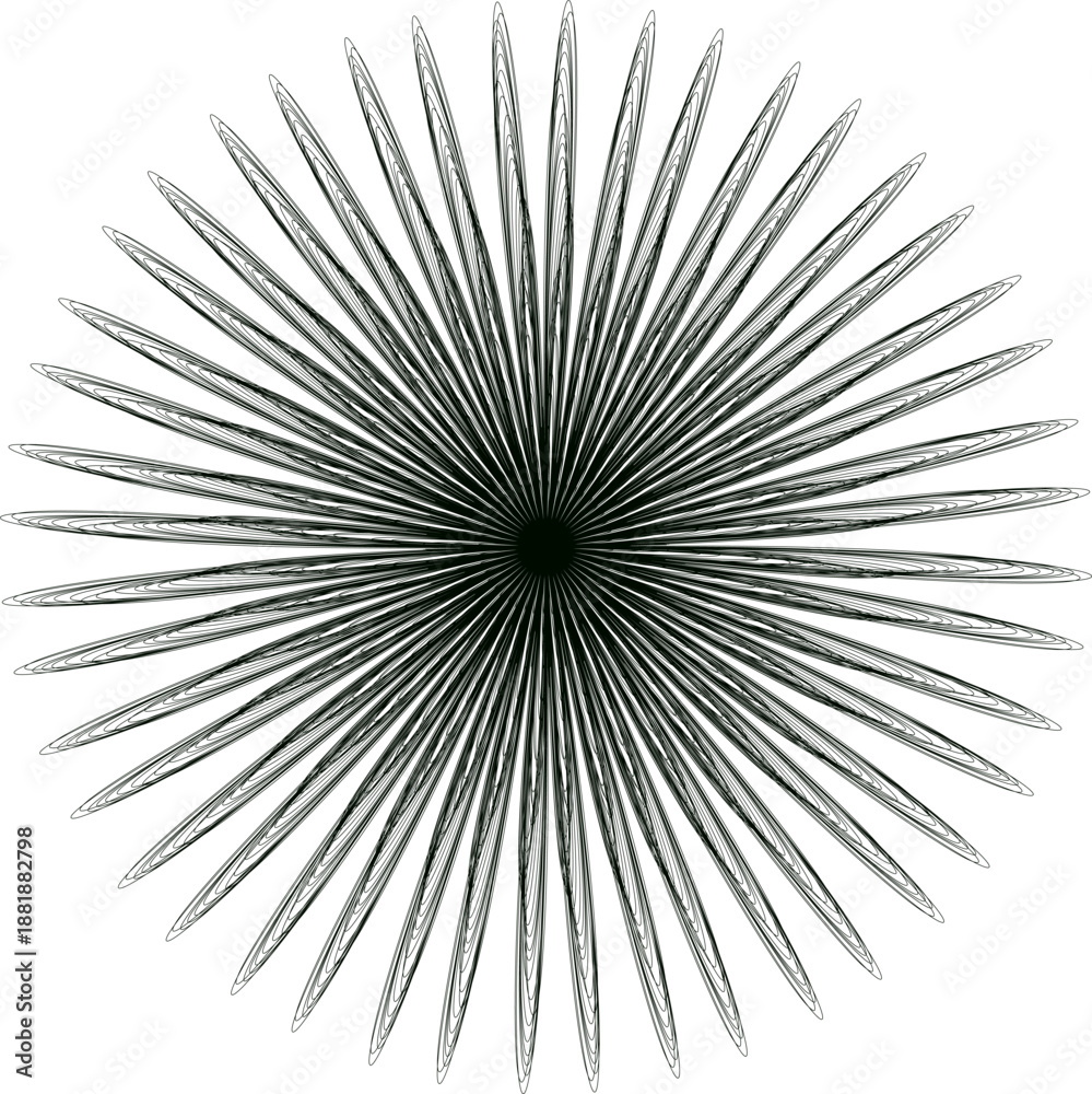 Fototapeta premium black and white spiral vector illustration design