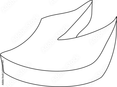 Abstract Pointy Geometric Shape Line Art for Edgy Modern Brand Identities