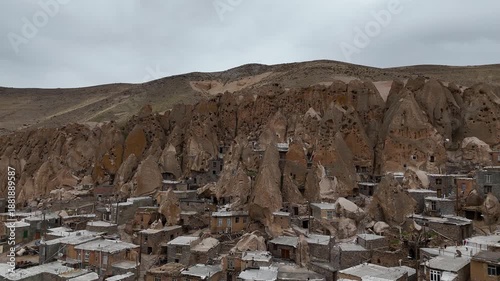 The ancient rock settlement of Kandovan in Iran