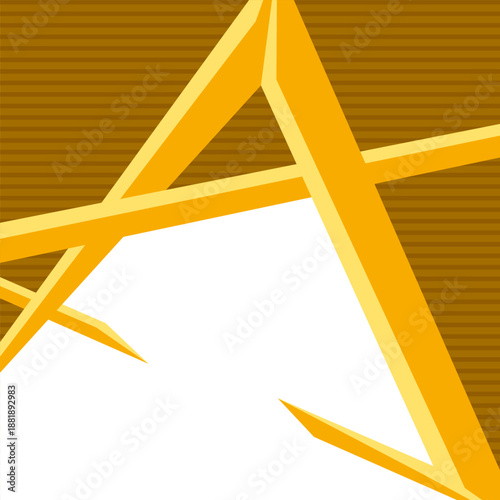 Background with abstract lines. Geometric texture of chaotic lines in shape of star.