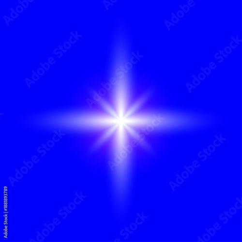 Wallpaper Mural Abstract blue starburst light background with glowing center and soft radial rays. Futuristic energy flare ideal for technology visuals, sci-fi designs, presentations, and digital backgrounds. Torontodigital.ca