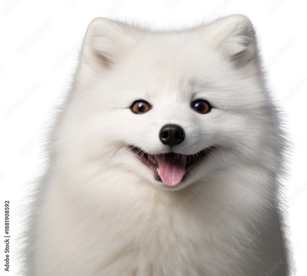 Fototapeta premium PNG Arctic fox portrait mammal animal.