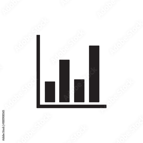 Free Download simple poll chart bars illustration with a clean modern aesthetic silhouette - GFXLoad